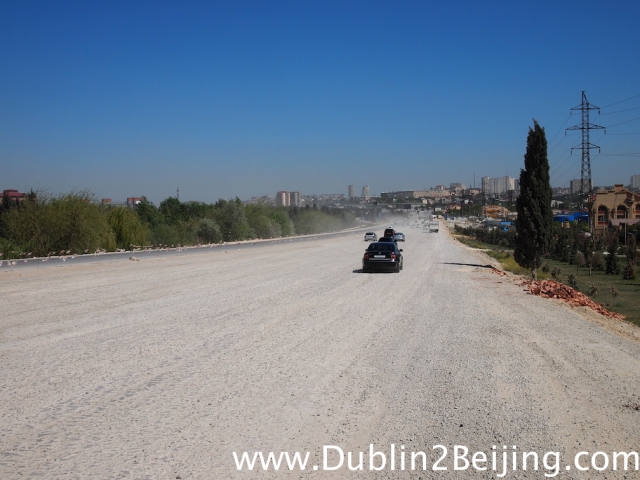 This was the main road into Baku for about 1km. Combined with the wind and the crazy drivers it was a challenge in itself!
